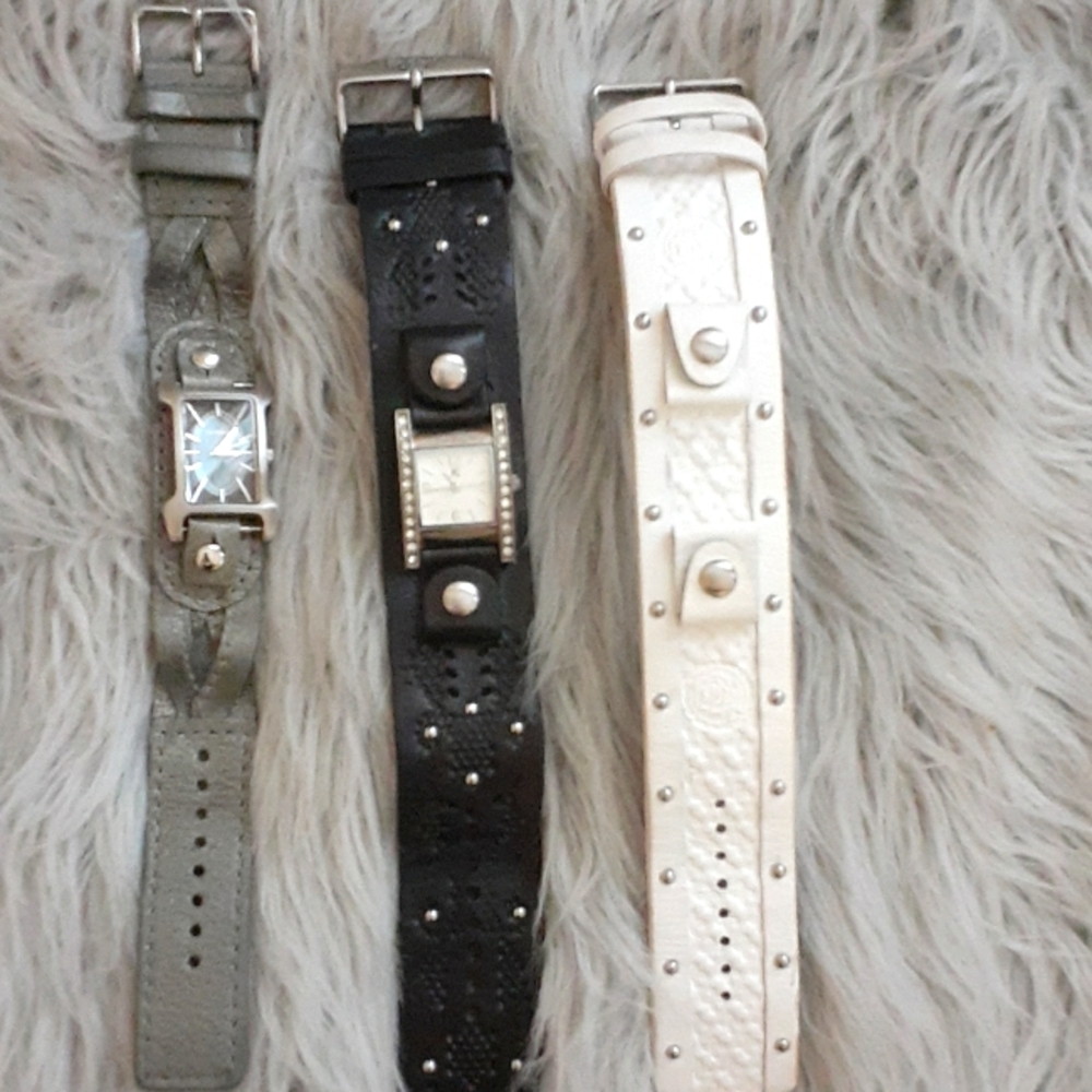Fossil Interchangeable Leather Bands +2 Watch Face